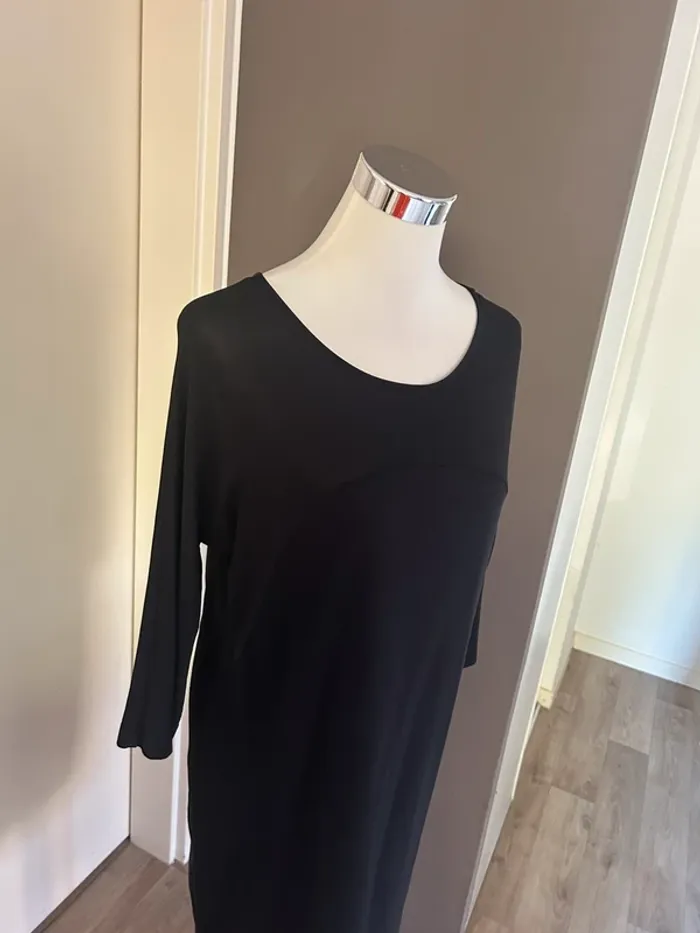 Cos robe longue midi moulante  noir taille S /36 - photo numéro 5