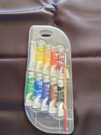 Ensemble gouaches + palette