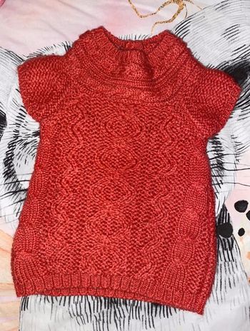 Robe pull, 6 mois, sans marque.