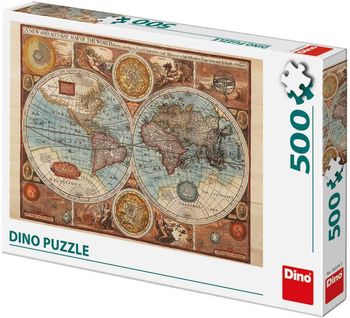 DINO PUZZLE CARTE DU MONDE 500 PIECES 50230