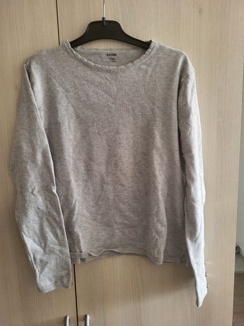 Pull fin Kiabi gris 10 ans