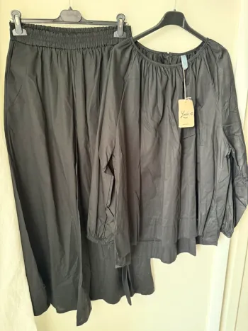 Ensemble popeline noir