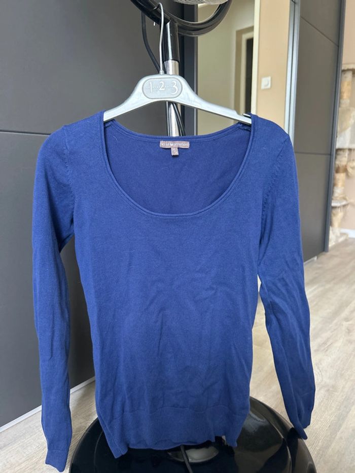 Pull fin bleu taille 34/36