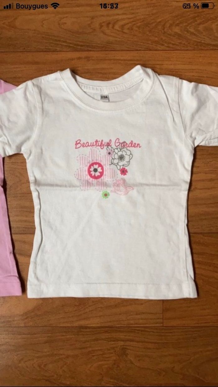 Lot 2 t-shirt 2 ans - photo numéro 3