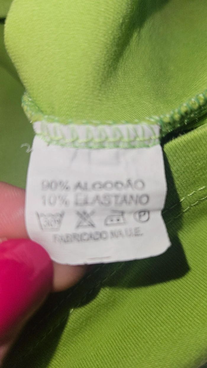 Débardeur vert à fleurs et papillons -Taille 44/46 - photo numéro 5