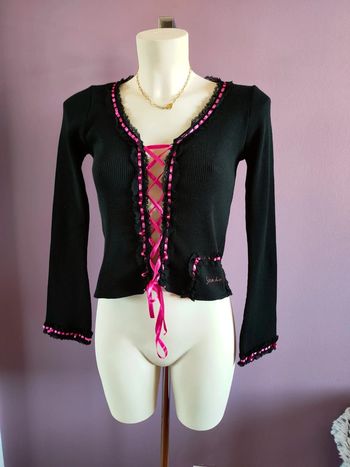 Pull corset vintage laçage Y2k