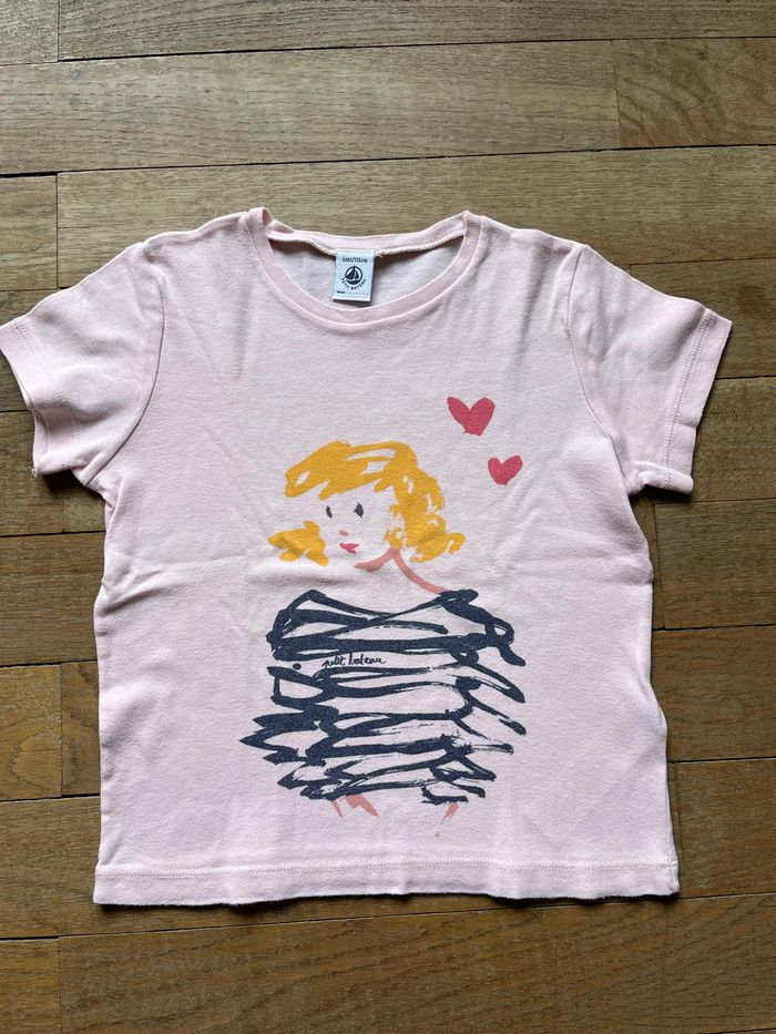 Tee-shirt rose Petit Bateau 6 ans