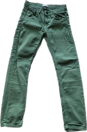 Pantalon jean vert 10 ans Zara Boys / réglage taille élastique