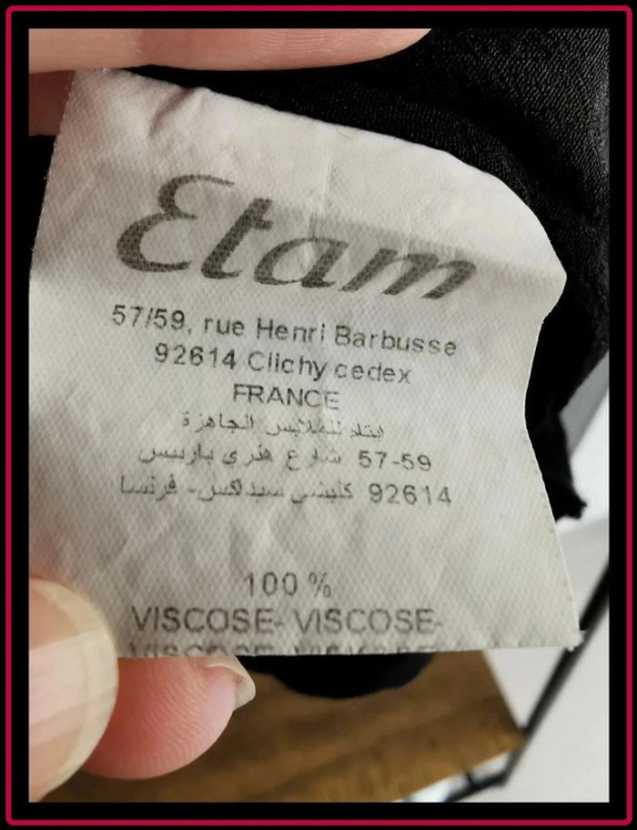Blouse noire manches 3/4 - photo numéro 3