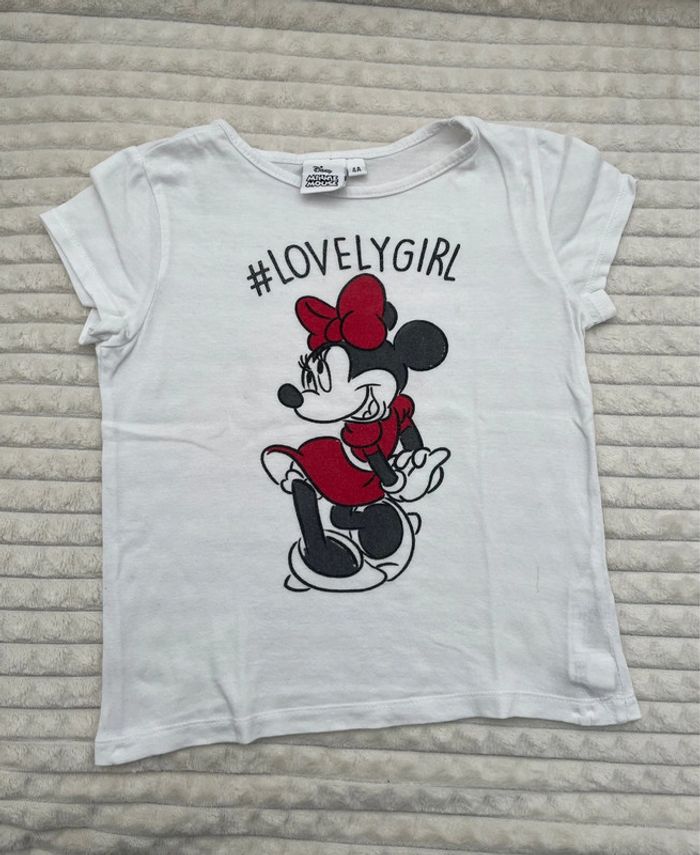 Tee-shirt fille 4 ans « minnie »