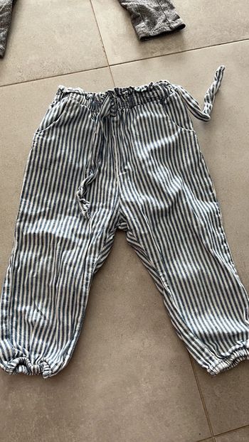 Pantalon leger à rayures