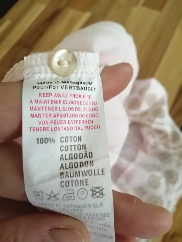 Robe Mila blue rose et crème - photo numéro 6