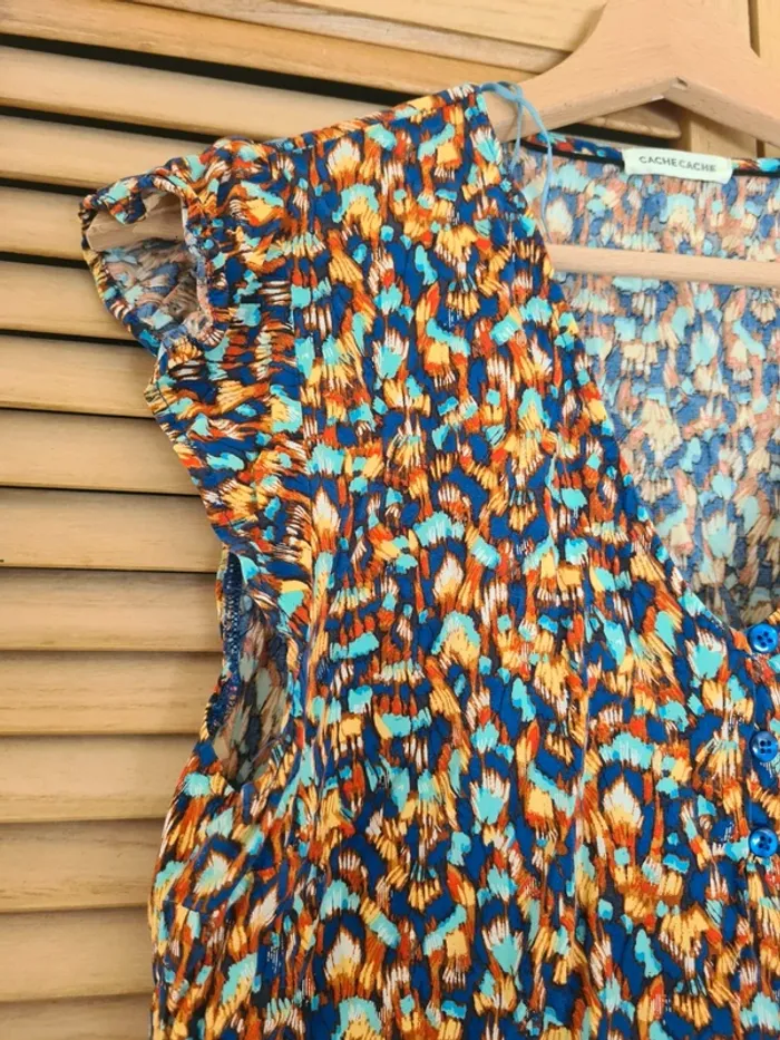 Blouse fluide multicolore Cache Cache - photo numéro 4