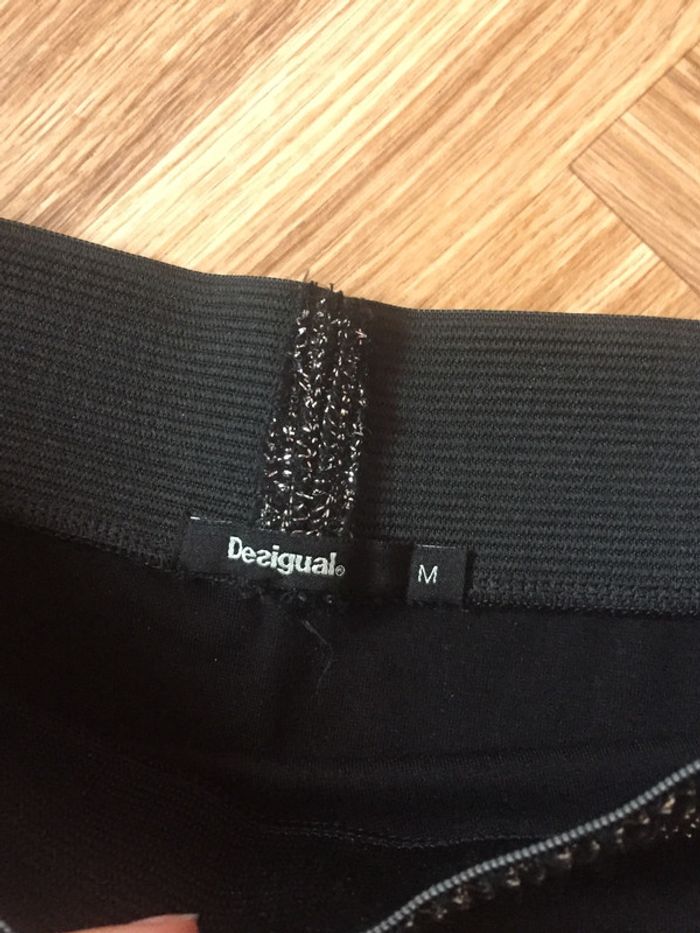 Jupe à paillettes noire Desigual femme 38 - photo numéro 4