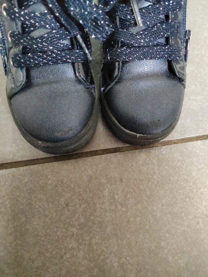 Chaussure bleu paillettes t 25 - photo numéro 5