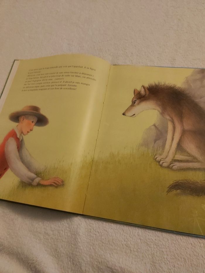 Roman enfant livre album illustré. Marc et le loup. Édition nord-sud - photo numéro 4