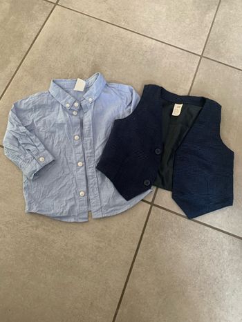 Lot ensemble chemise et veste 9 mois