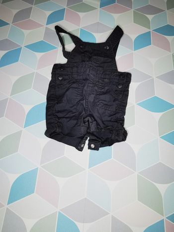 D2408 - salopette short garçon 3 mois