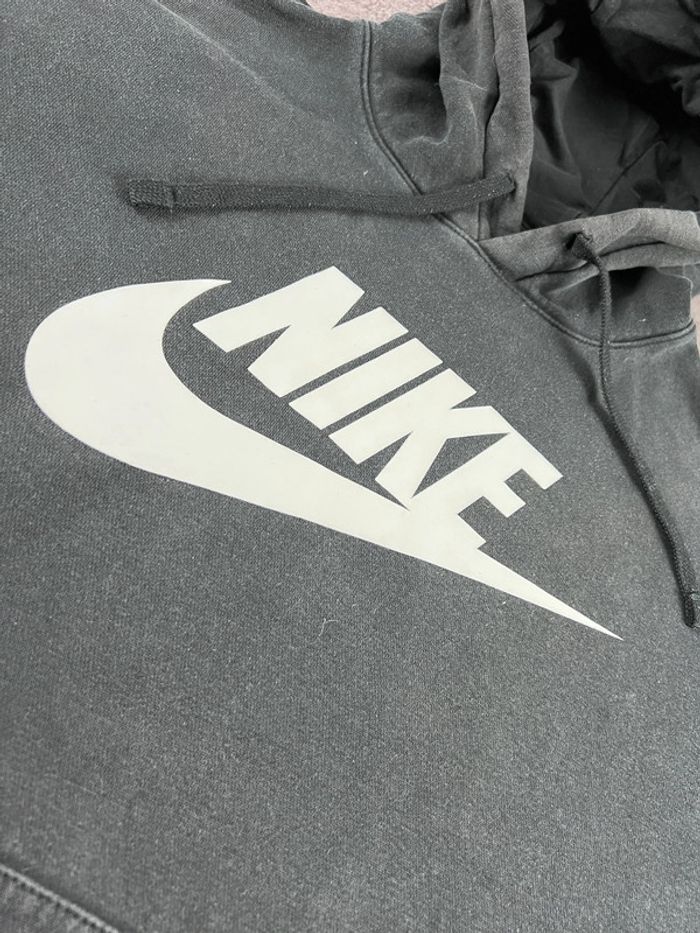 Nike Sweat à Capuche Noir Logo Blanc – Taille M Streetwear Homme - photo numéro 11