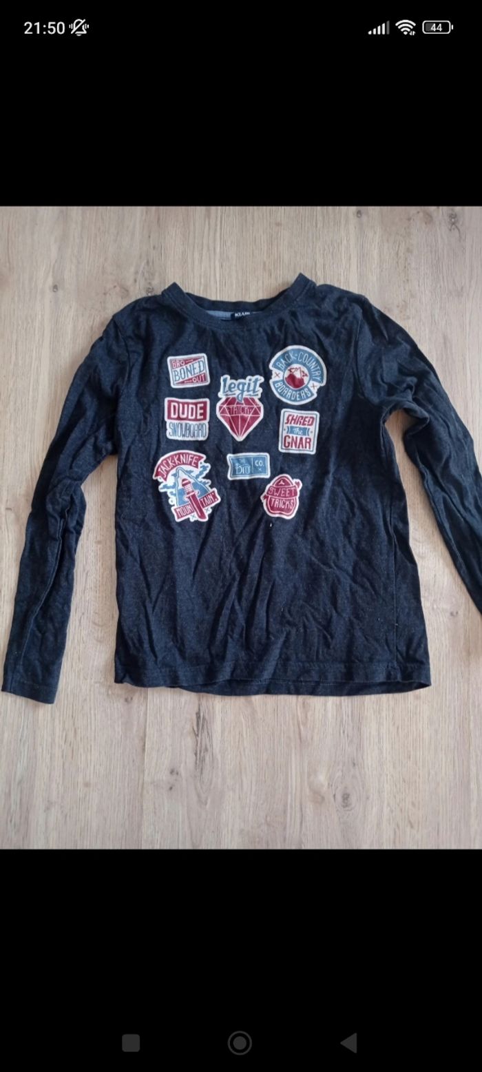 T-shirt manches longues garçon Kiabi 10 ans