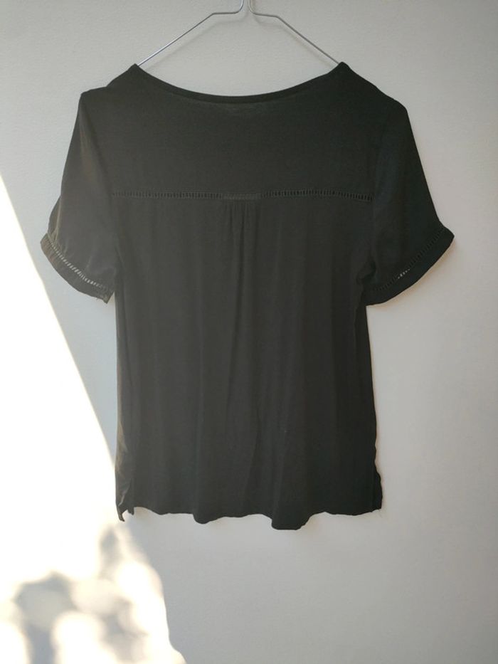 blouse tee shirt noir S manche courte - photo numéro 5