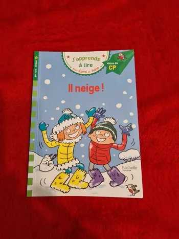 Livre j'apprends à lire il neige