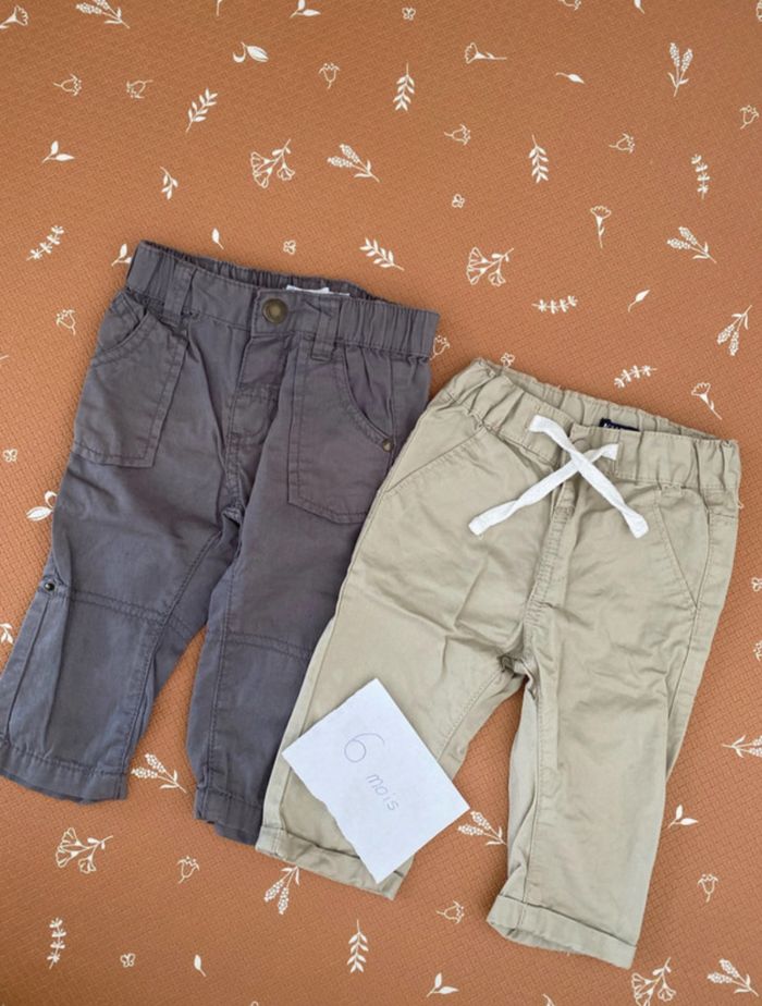 Lot 2 pantalons léger 6 mois