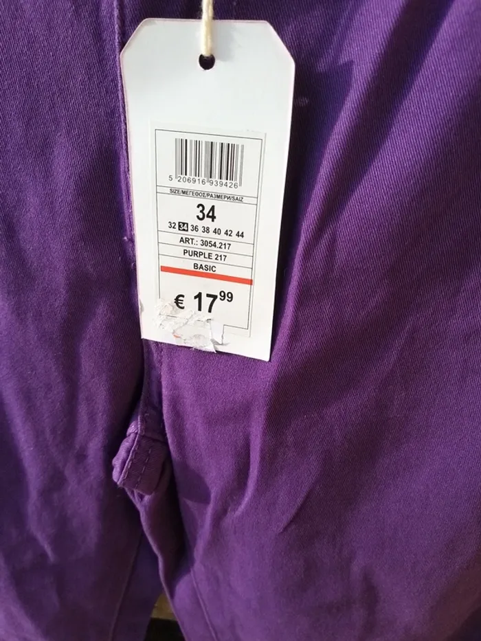 Pantalon femme violet - photo numéro 4