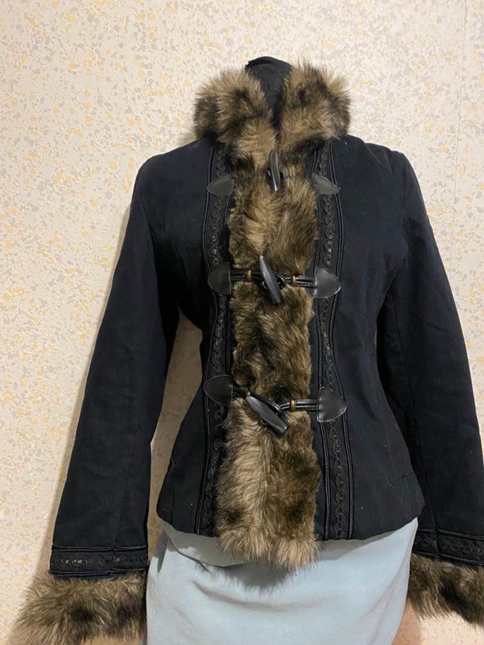 Manteau vintage fourrure synthétique 40