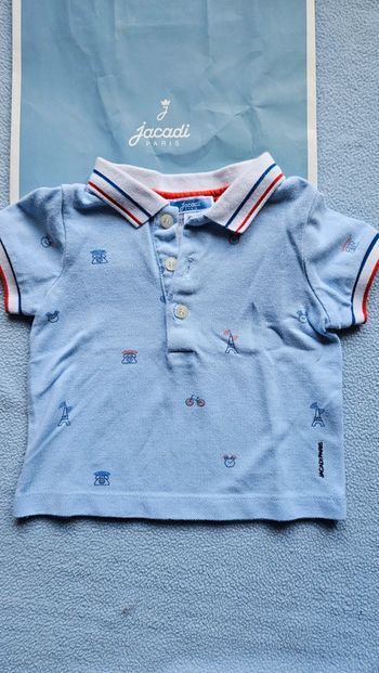 Polo jacadi col blanc