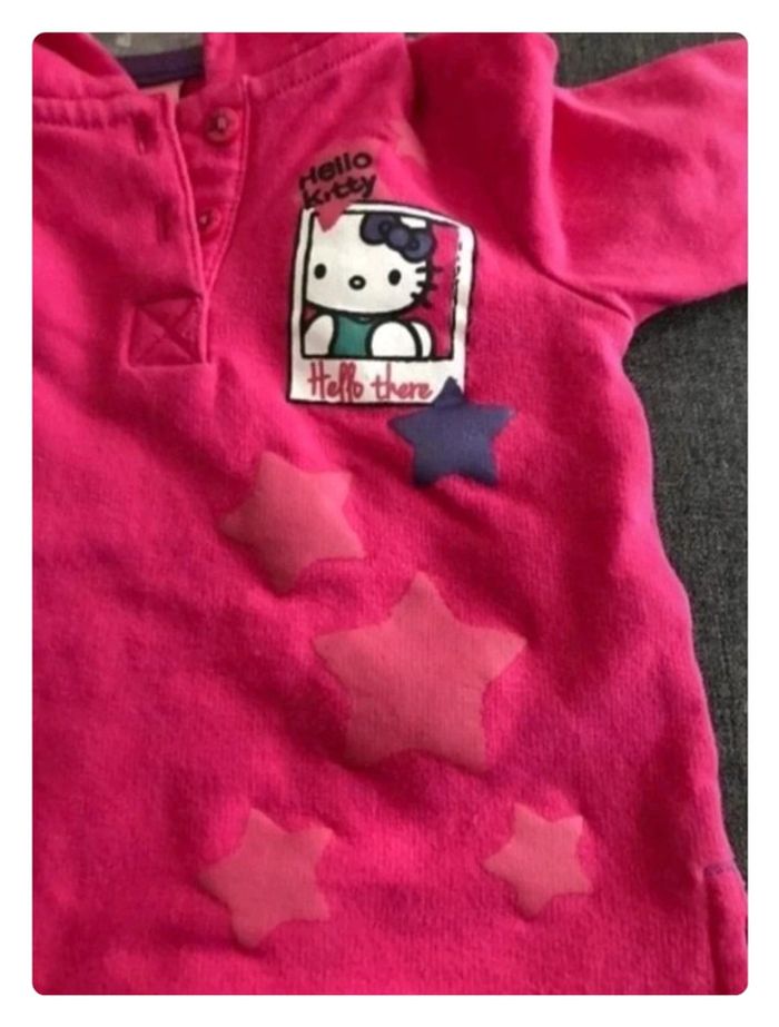 Pull hello kitty à capuche Taille 3 mois - photo numéro 7