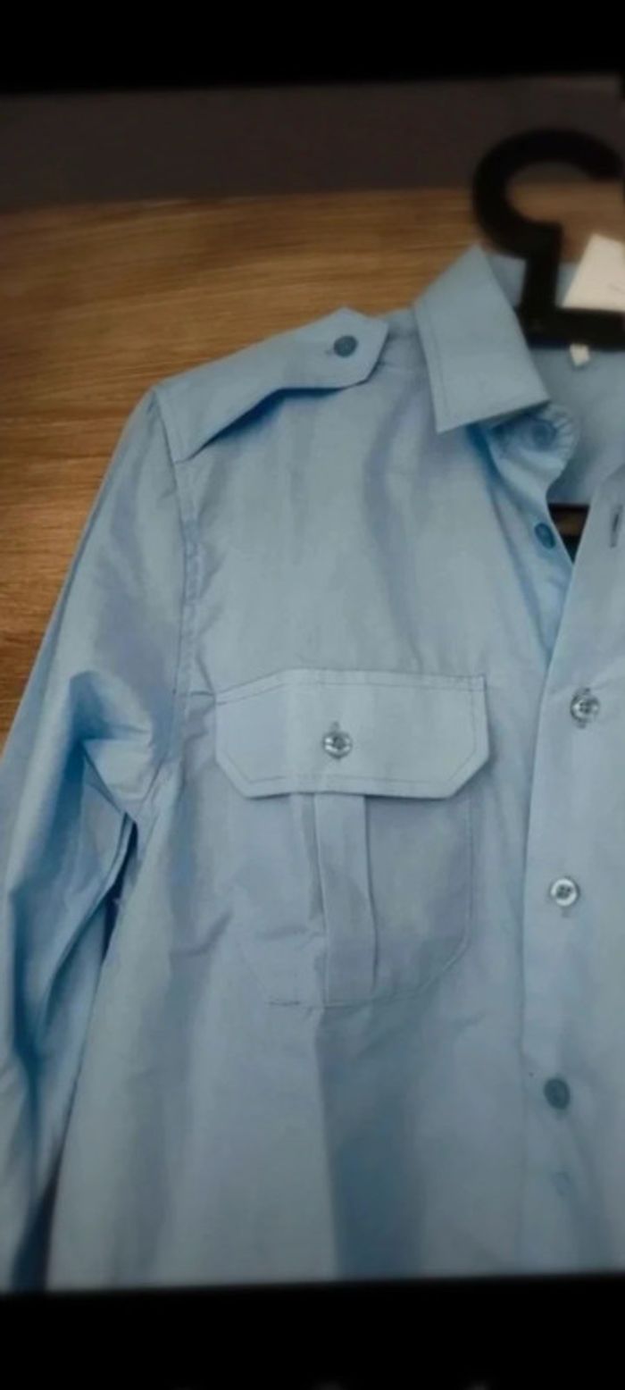 Chemise manches longues  bleu  taille  s - photo numéro 3