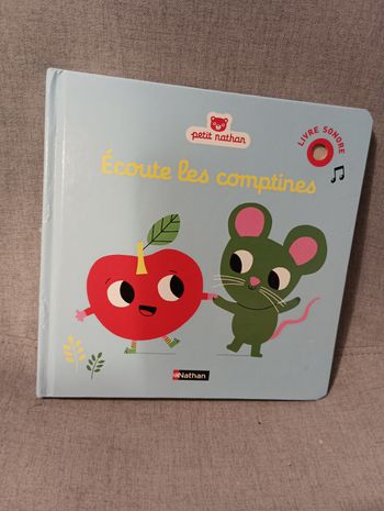 Livre sonore petit Nathan ecoute les comptines