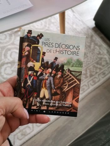Petit livre "les pires décisions de l'histoire"