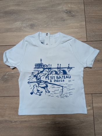 Tee-shirt petit bateau à Paris 12 mois