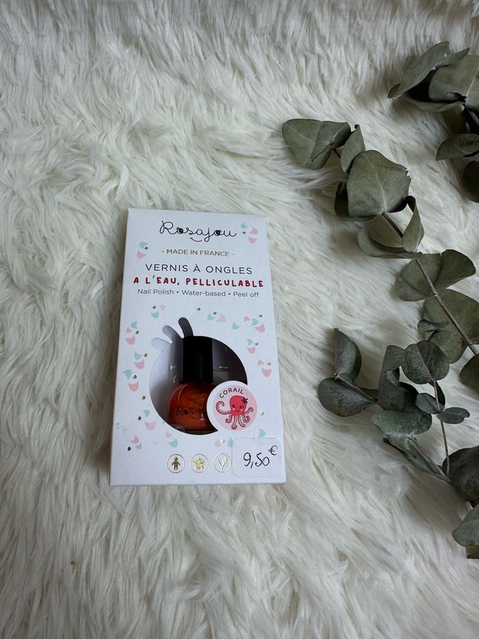 Vernis à l’eau coloris corail  Rosajou