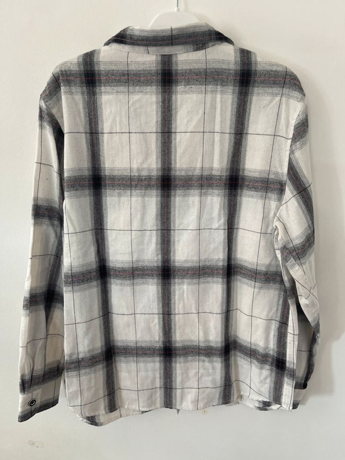 Chemise quadrillée taille L blanc et gris - photo numéro 3