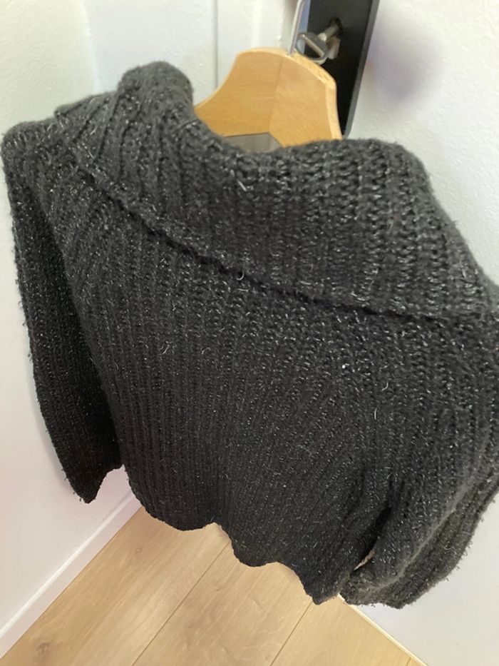 Pull col roulé noir - photo numéro 3