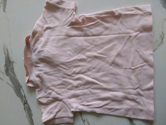 Polo manches courtes rose bébé fille Lacoste 3 ans - photo numéro 2