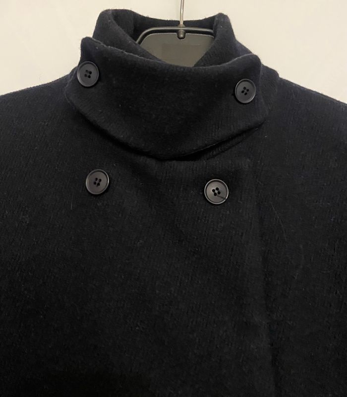 Manteau marine laine 38 - photo numéro 3