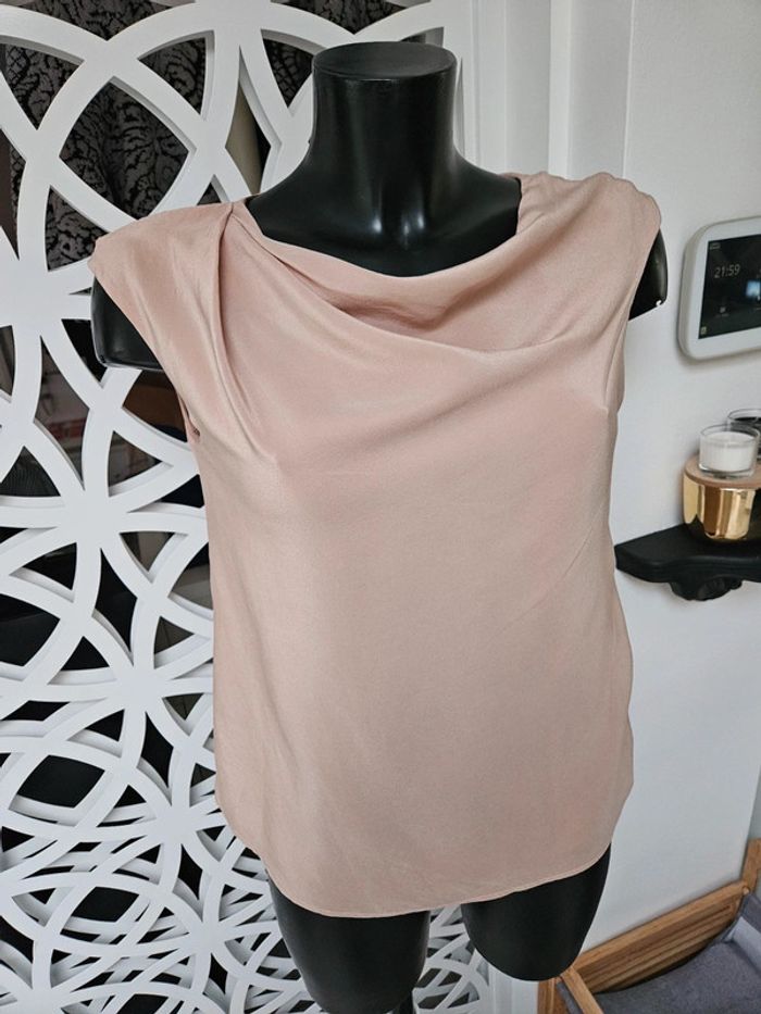 Max Mara blouse beige/rosée taille M