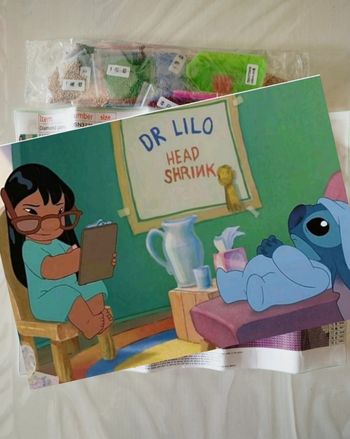 Diamond painting Stitch chez le médecin #S151