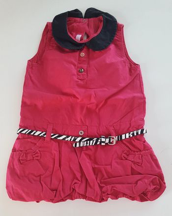 Robe boule ceinture zèbre 12 mois