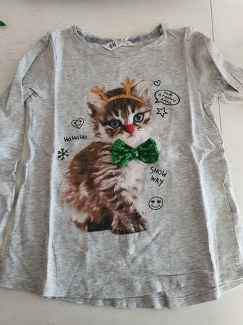 Tee shirt longues manches h&m 6/8 ans