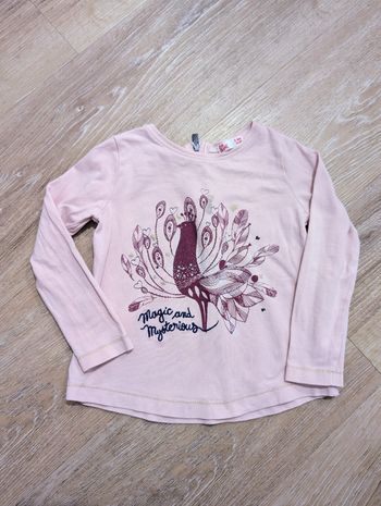 T-shirt rose 36 mois bébé fille Sergent major