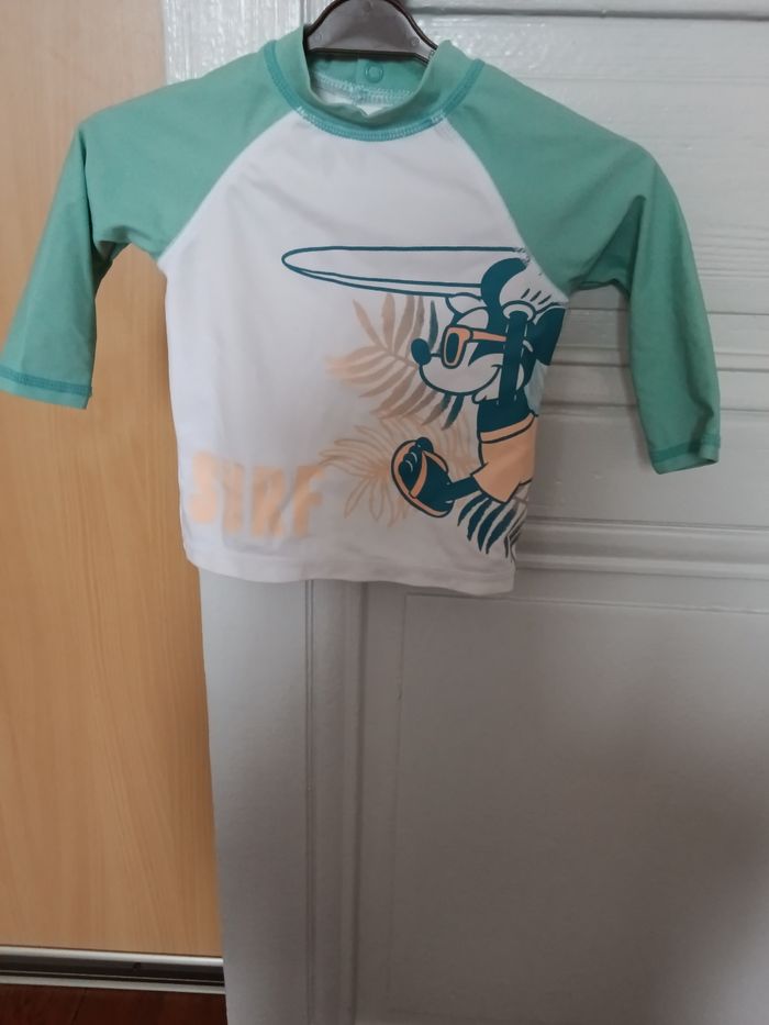 Haut de maillot de bain Disney blanc et multicolore