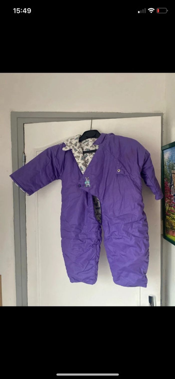 Combinaison hiver violette 18mois