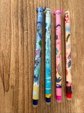 Stylos effaçables x4 Stitch