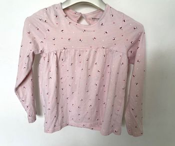 Tee-Shirt blouse T 8 ans Vert Baudet rose