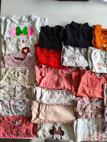 Lot tee shirt et pull fille 3 mois